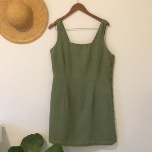 Vintage La Redoute 100% Linen Mini Dress